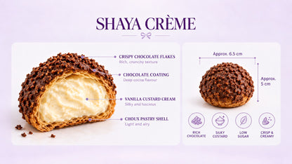 Crispy Chocolate Custard Cream Choux