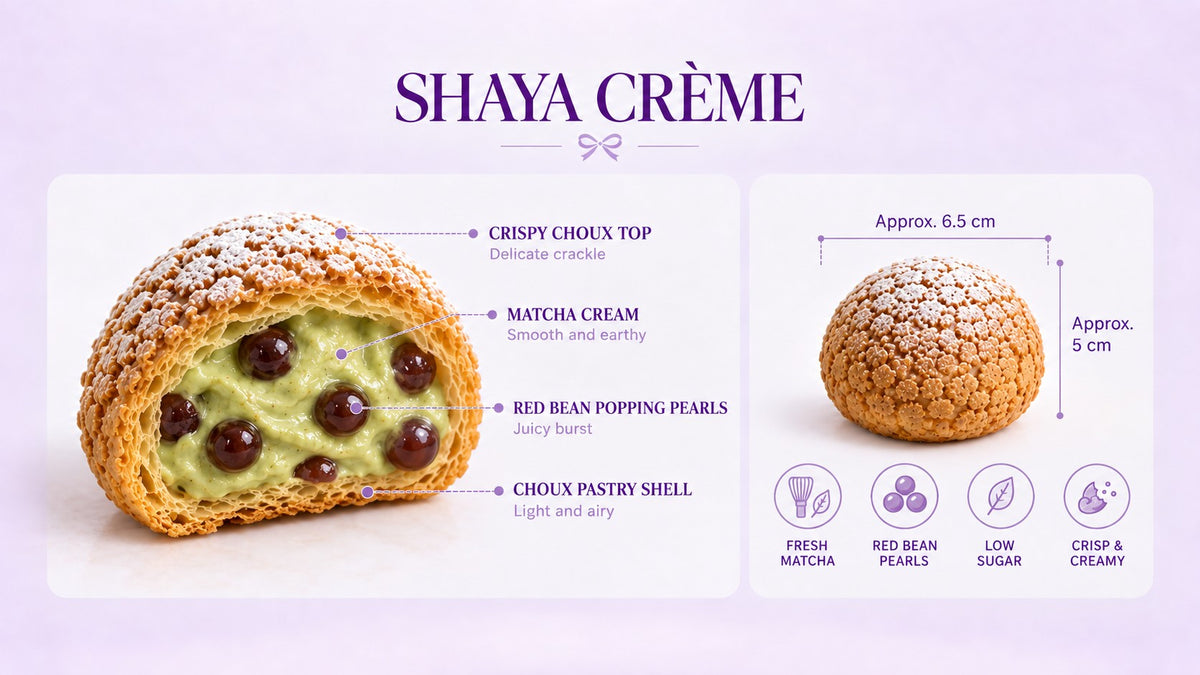 Matcha Azuki Popping Pearl Choux