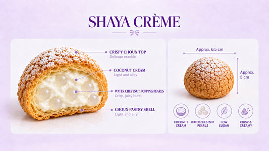 Coconut Cream & Water Chestnut Popping Pearl Choux