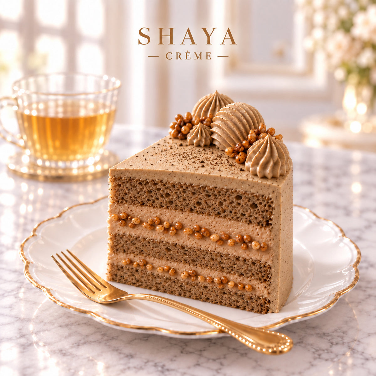 Hojicha Genmai Cloud Cake