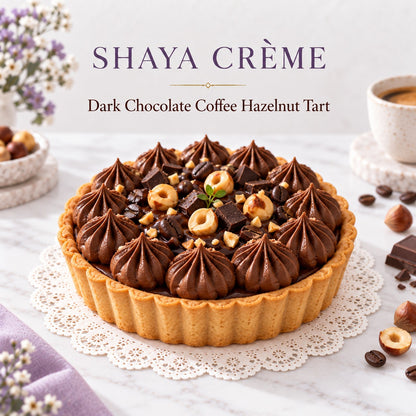 Dark Chocolate Coffee Hazelnut Pie Cake