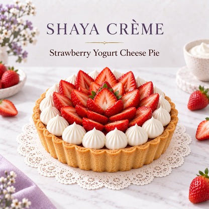 Strawberry Yogurt Cheese Pie Cake